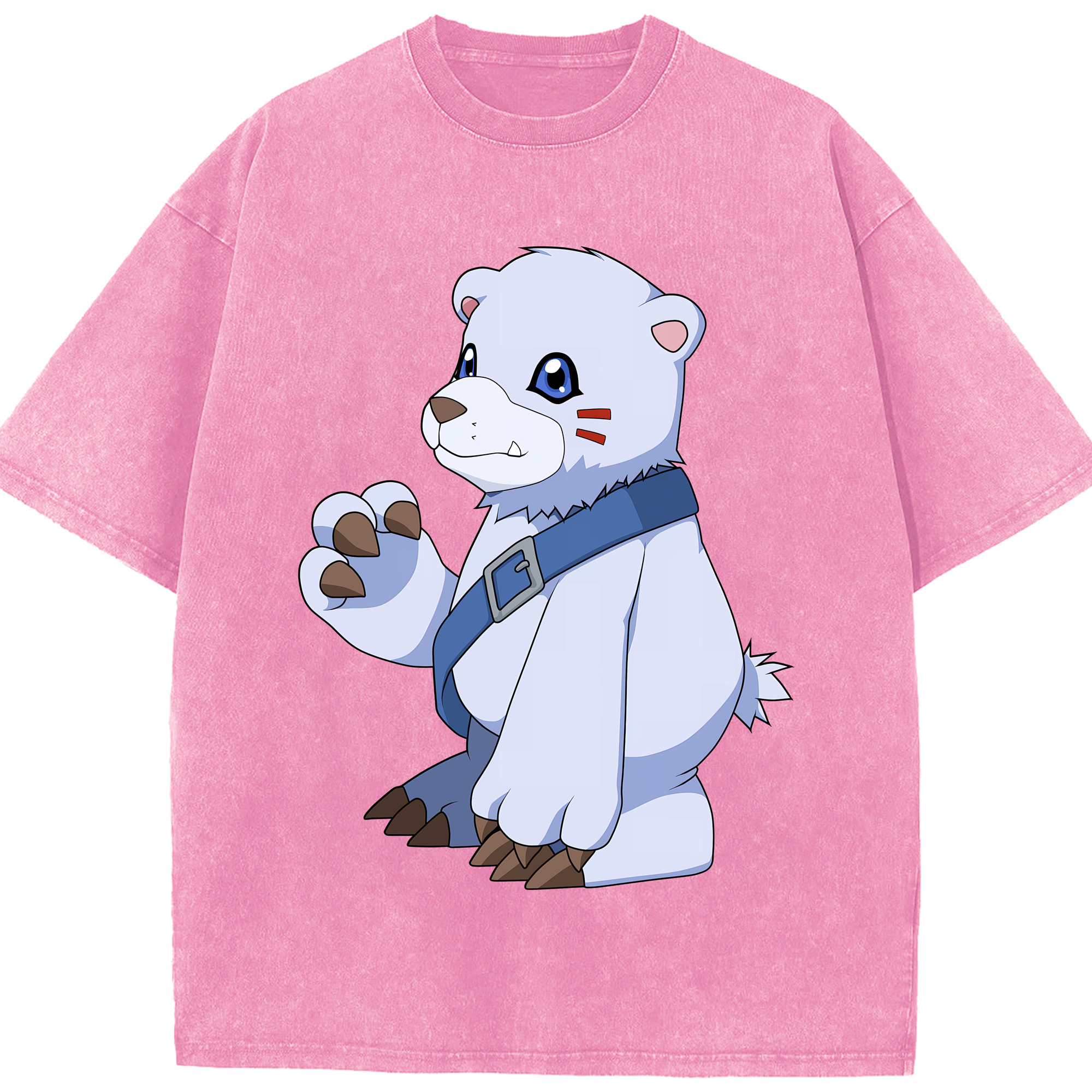 （画像用） Digimon デジタルモンスター/デジモン 綿100% ヴィンテージ風 半袖Tシャツ（フロントプリント）